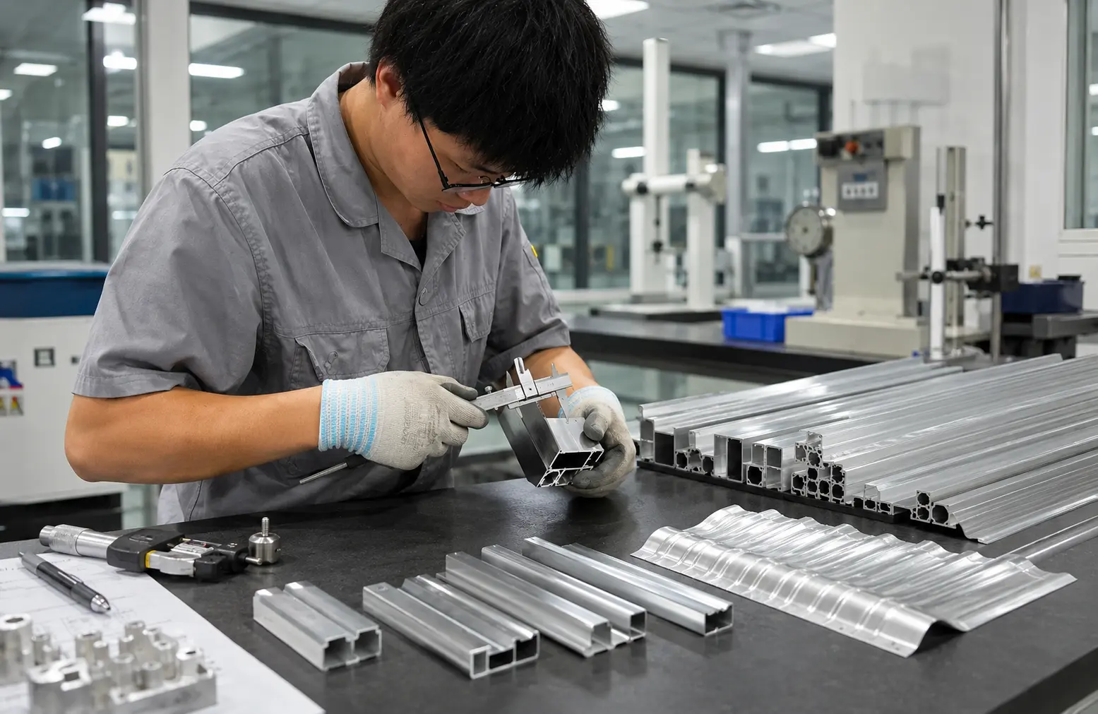 Quality inspection at the YardAve manufacturing facility