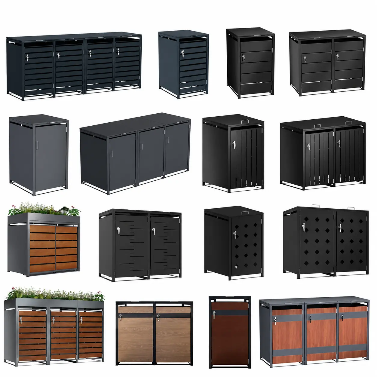Outdoor Trash Bin Enclosure Product Range