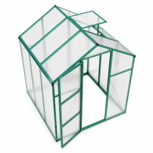 Green Polycarbonate Greenhouse Top View
