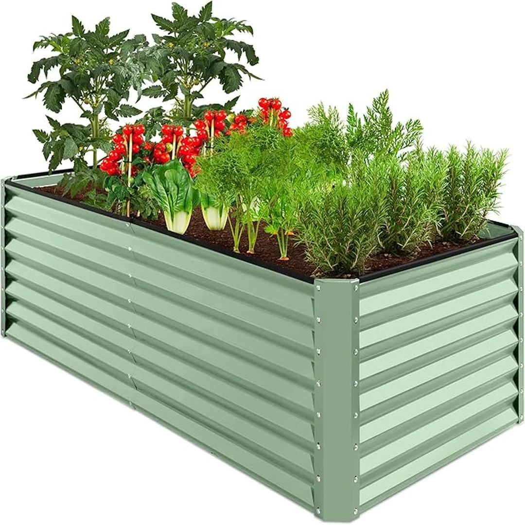 Metal Corrugated Raised Garden Bed Kit