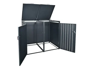 Trash Bin Storage Cabinet Open Interior