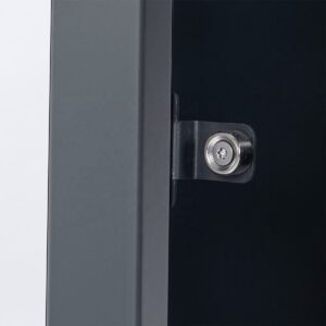 Metal Wheelie Bin Storage Enclosure with Lift-Up Lid gallery image