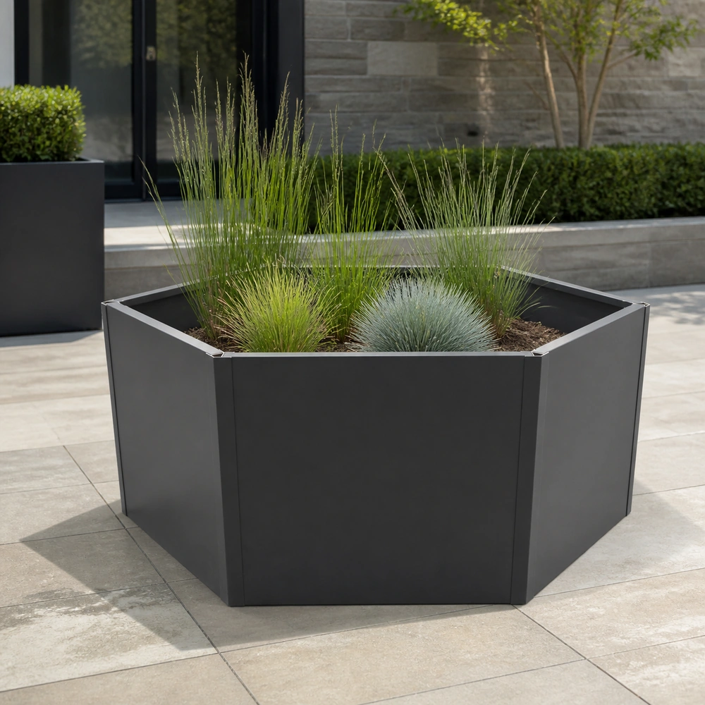 Hexagonal Galvanized Steel Raised Garden Bed