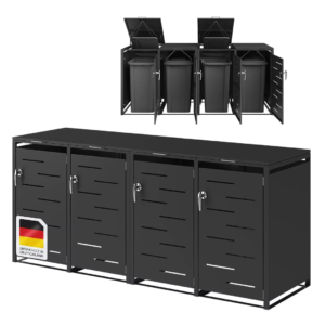 Outdoor Steel Trash Bin Enclosure Product Detail