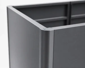 Powder Coated Metal Planter Box Corner Detail