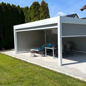 Motorized Aluminum Louvered Pergola with Drainage