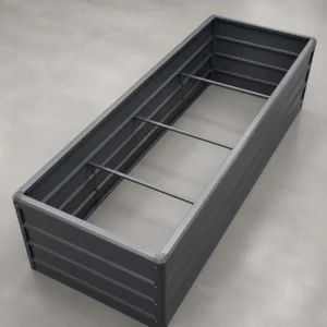 Rectangular Metal Raised Garden Bed Top View