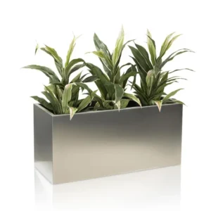 Custom Rectangular Metal Planter Box Outdoor Landscaping