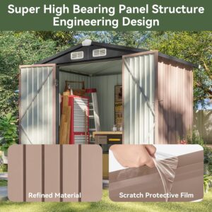 Large Metal Garden Storage Shed, Galvanized Steel gallery image
