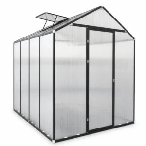 Reduced-Screw Polycarbonate Greenhouse, Aluminum Frame