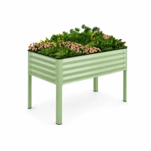 Metal Raised Garden Bed with Legs, Galvanized Steel