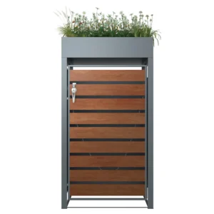 Double Trash Bin Enclosure Outdoor Storage