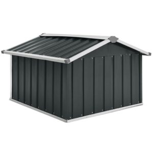 Garden Robot Lawnmower Shed with Metal Roof